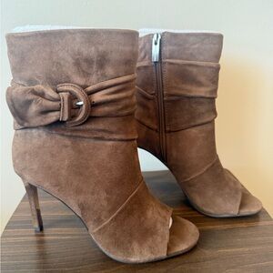 Brown Suede Ankle Boots